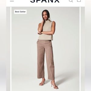 Spanx cropped wide leg in tall